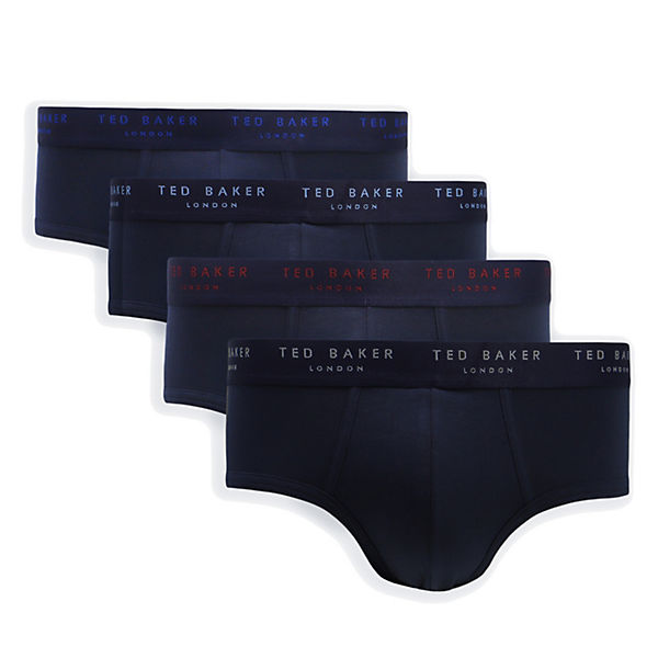 Bekleidung Slips, Panties & Strings TED BAKER Herren Briefs 4er Pack - Slips Modern Briefs Cotton Stretch Slips blau