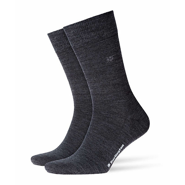 Herren Socken LEEDS - Schurwolle, Logo, Uni, One Size, 40-46 Socken