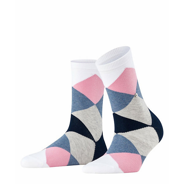 Bekleidung Socken Burlington Damen Socken Bonnie - Kurzstrumpf Rautenmuster Onesize 36-41 Socken mehrfarbig