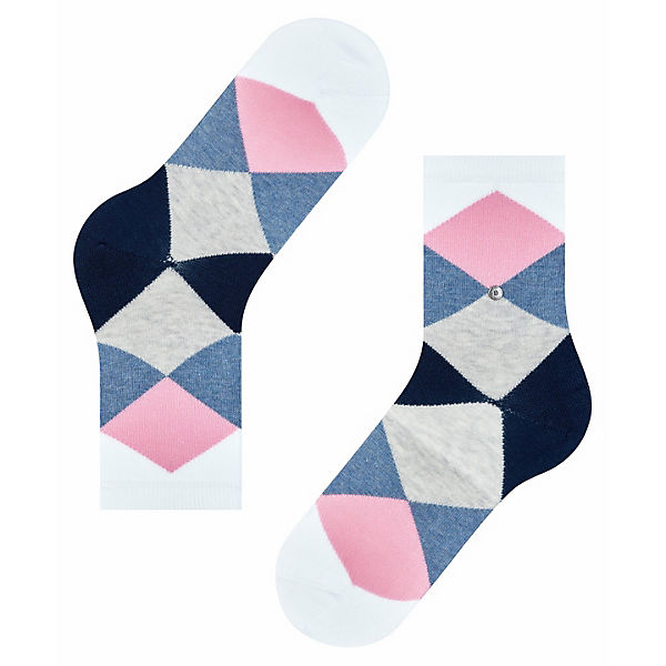 Bekleidung Socken Burlington Damen Socken Bonnie - Kurzstrumpf Rautenmuster Onesize 36-41 Socken mehrfarbig