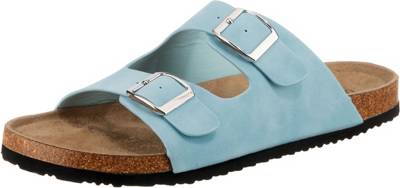 ambellis Two Strap Pantoletten blau