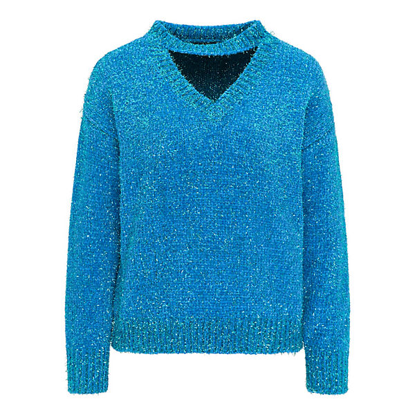 Bekleidung Pullover myMo at night Strickpullover Pullover blau