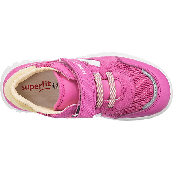 Schuhe Sneakers Low superfit Baby Sneakers Low SPORT7 WMS Weite M4 für Mädchen pink/gelb