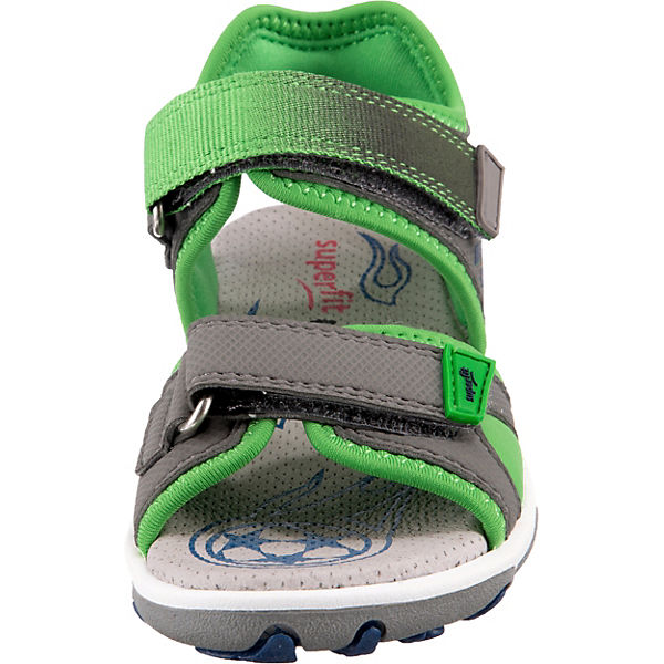 Schuhe Klassische Sandalen superfit Baby Sandalen MIKE 3.0 WMS Weite M4 für Jungen grau/grün