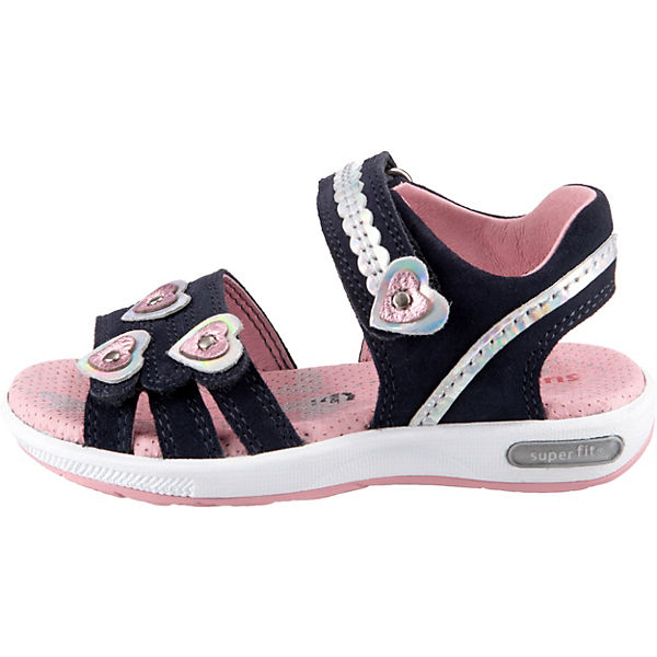Schuhe Klassische Sandalen superfit Sandalen EMILY WMS Weite M4 für Mädchen rosa/blau