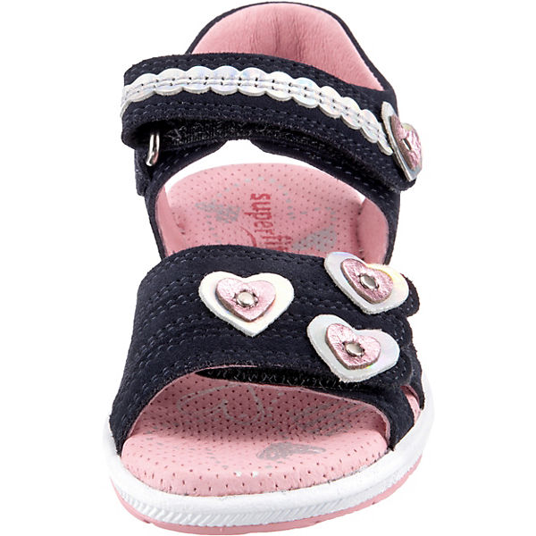 Schuhe Klassische Sandalen superfit Sandalen EMILY WMS Weite M4 für Mädchen rosa/blau