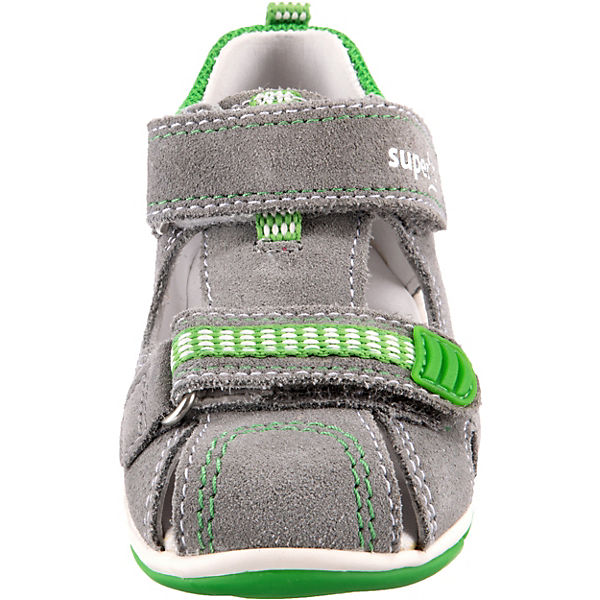 Schuhe Klassische Sandalen superfit Baby Sandalen FREDDY WMS Weite M4 für Jungen grau/grün