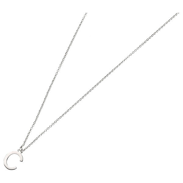 Accessoires Halsketten SMART JEWEL® Smart Jewel Collier Buchstabe C Silber 925 Halsketten silber