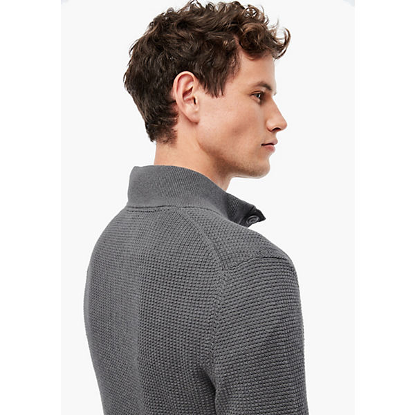 Bekleidung Pullover s.Oliver Feinstrickpullover mit High Neck Pullover grau