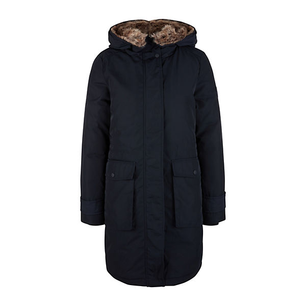Bekleidung Klassische Mäntel s.Oliver Parka mit Fake Fur-Futter Mäntel blau Bekleidung Klassische Mäntel s.Oliver Parka mit Fake Fur-Futter Mäntel blau