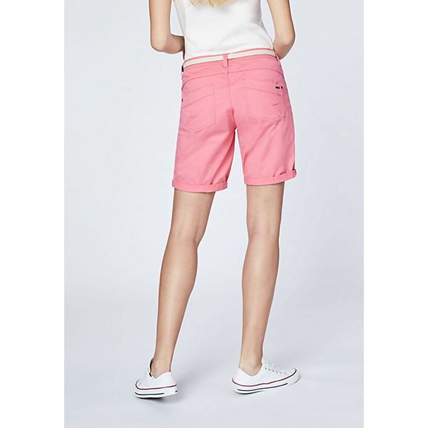 Bekleidung Shorts Oklahoma Premium Denim Women Bermuda Shorts Regular Fi Shorts pink/rosa