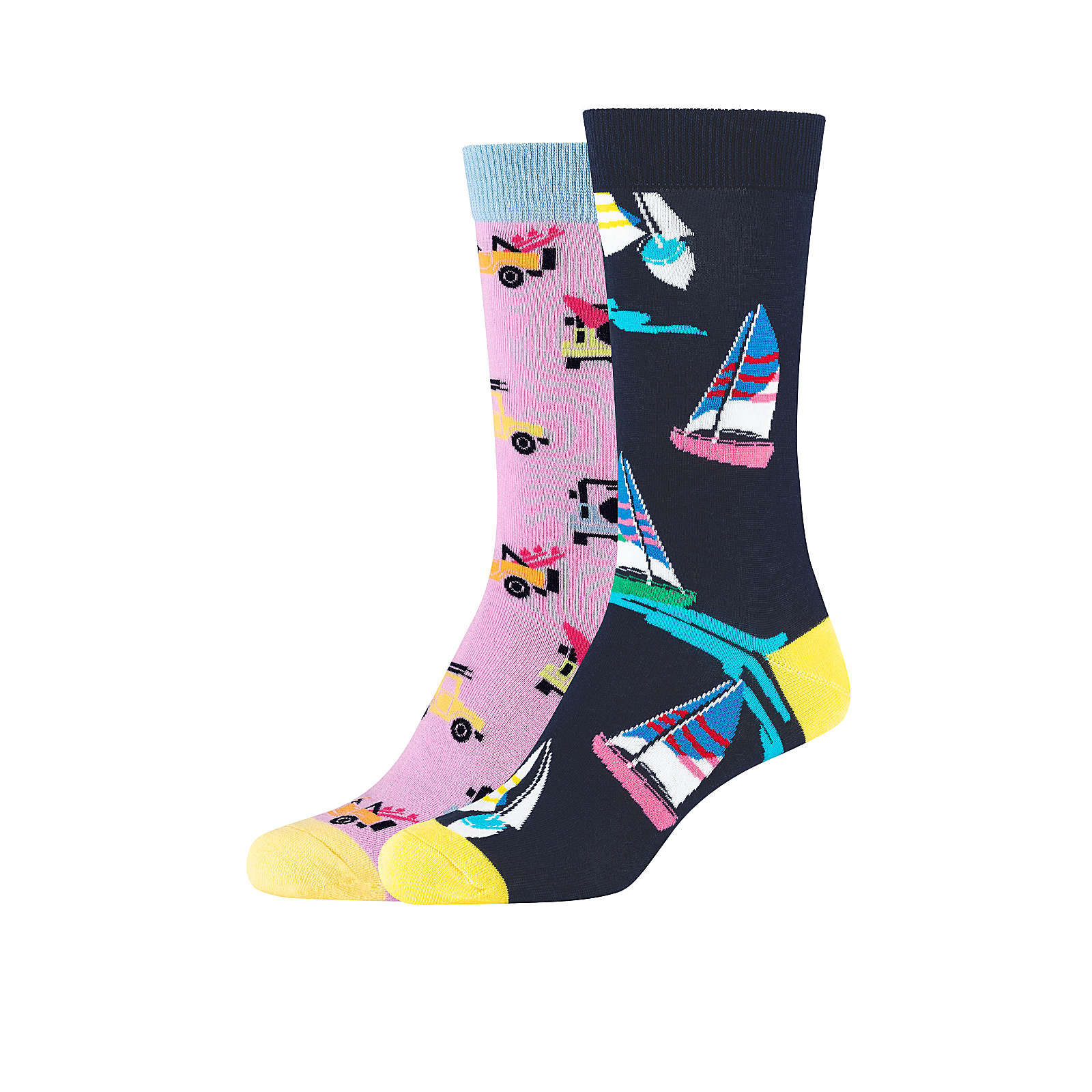 Image of FUN SOCKS™ Fun Socks 2er-Pack Damen Crew Socks Socken mehrfarbig Damen Gr. one size