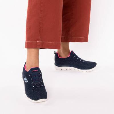SKECHERS Sneaker SUMMITS LEOPARD SPOT Sneakers Low dunkelblau OY9129