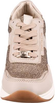 wedge sneakers tan