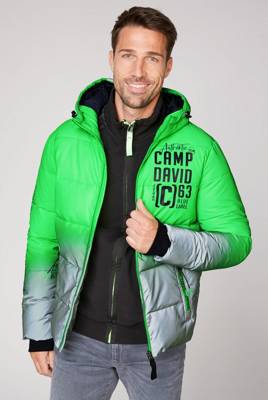 Camp David Jacken günstig kaufen | mirapodo Camp David Steppjacke mit Logo Print Outdoorjacken grün