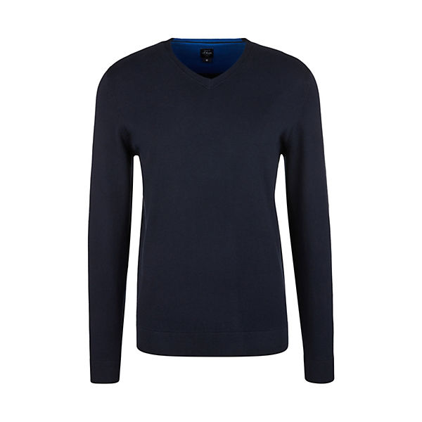 Bekleidung Pullover s.Oliver Pullover im Kaschmirmix Pullover blau