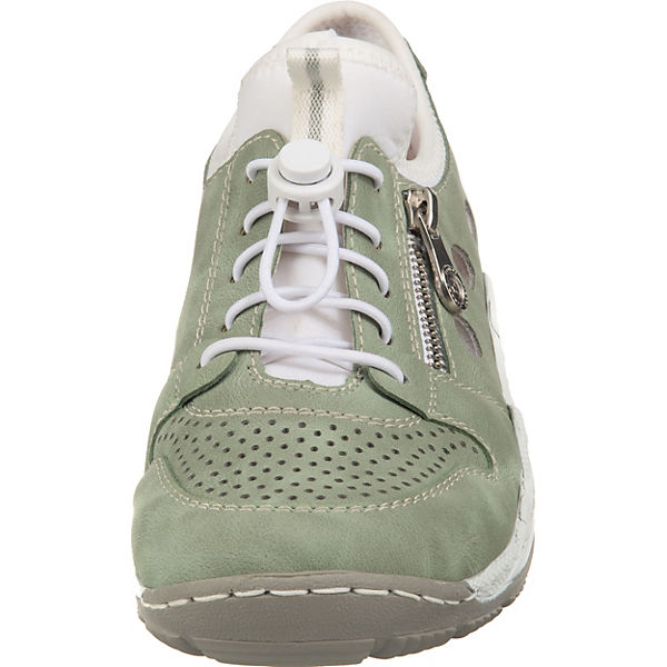 Schuhe Komfort-Slipper rieker 120 Sneakers Low grün