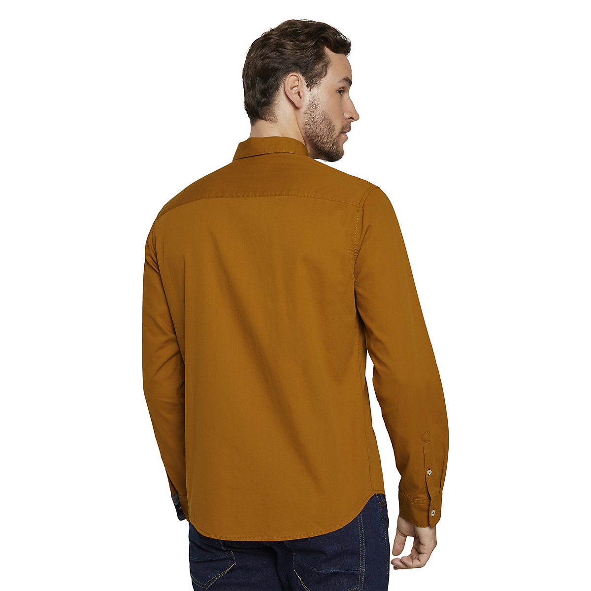 TOM TAILOR Blusen &amp; Shirts Fein gestreiftes Hemd Langarmhemden orange