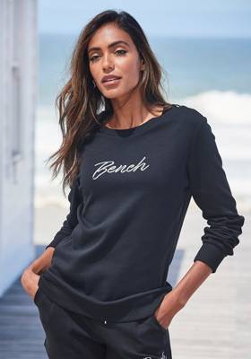 BENCH Sweatshirt schwarz