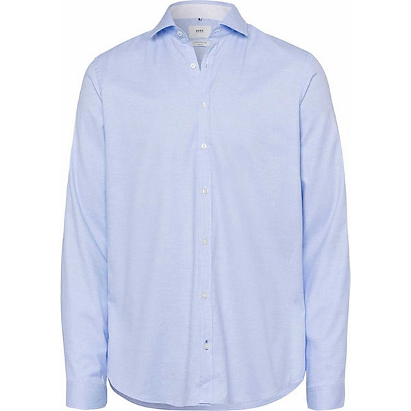 Bekleidung Langarmhemden BRAX Langarm Freizeithemd blau