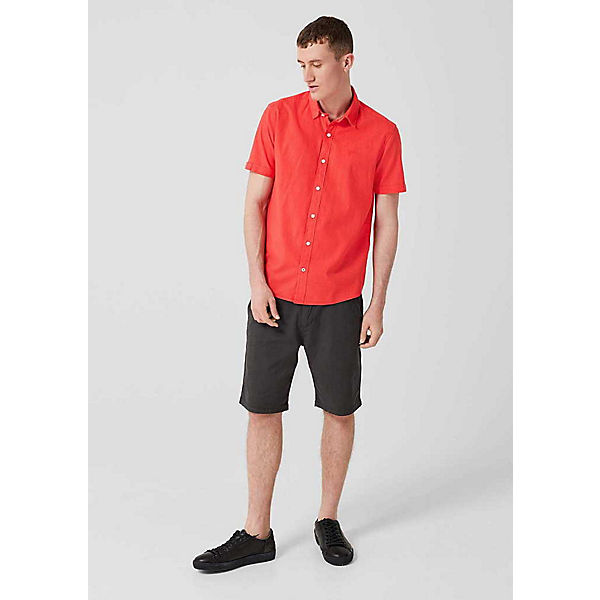 Bekleidung Kurzarmhemden s.Oliver Kurzarm Freizeithemd rot