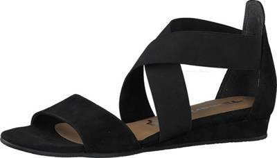 tamaris riemchensandalen schwarz