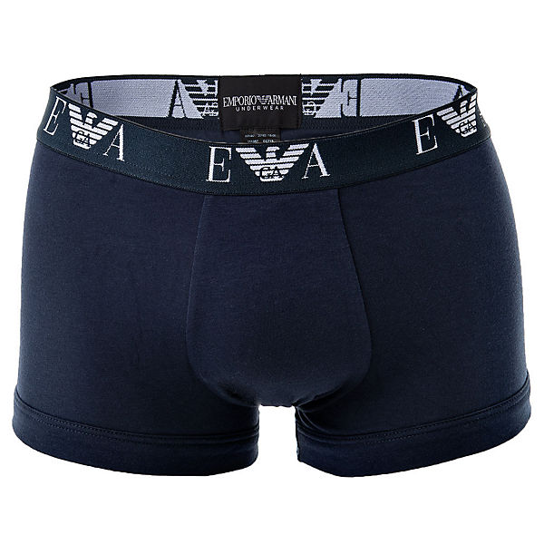 Bekleidung Slips, Panties & Strings Emporio Armani Herren Shorts - Unterwäsche Stretch Cotton Trunks 2er Pack Panties dunkelblau