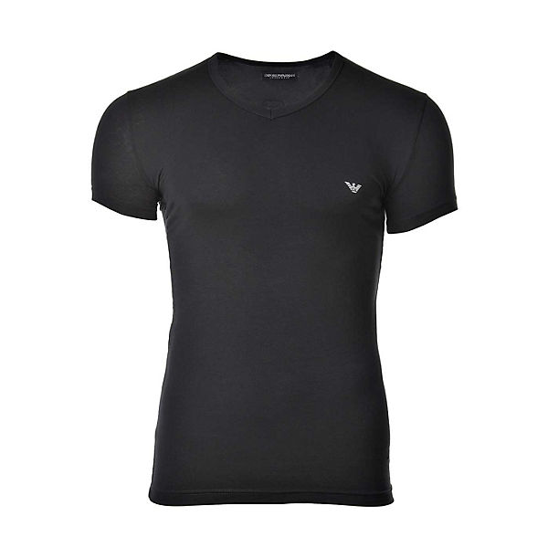 Herren T-Shirt - V-Ausschnitt, Shirt, Halbarm, mit Logo T-Shirts
