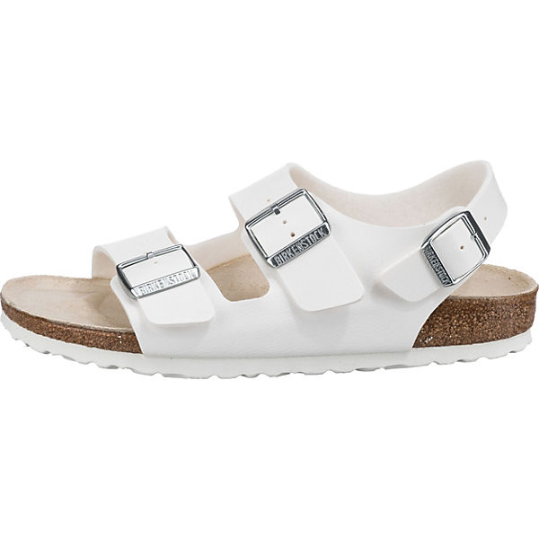 Schuhe Komfort-Sandalen BIRKENSTOCK Milano Bs Komfort-Sandalen schmal weiß
