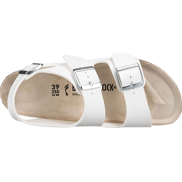 Schuhe Komfort-Sandalen BIRKENSTOCK Milano Bs Komfort-Sandalen schmal weiß