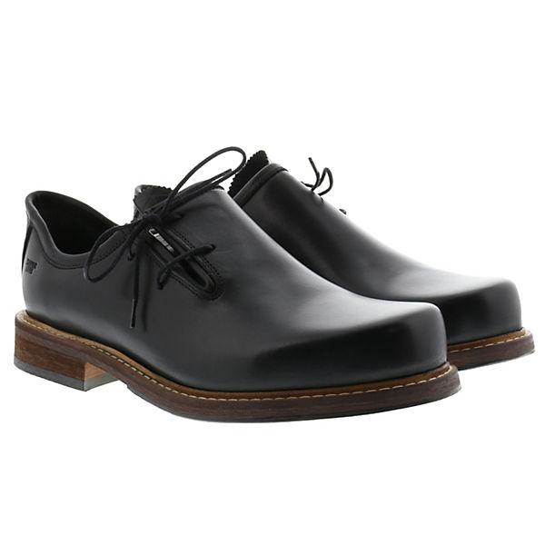 Schuhe Schnürschuhe XAVER LUIS Haferlschuhe LOIS - Haferlschuhe mit feiner Gummisohle Schnürschuhe schwarz