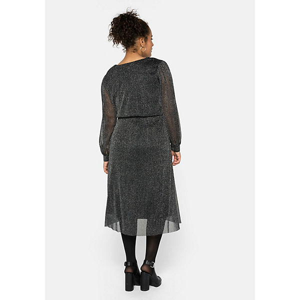 Bekleidung Kleider sheego Kleid Abendkleider schwarz Bekleidung Kleider sheego Kleid Abendkleider schwarz