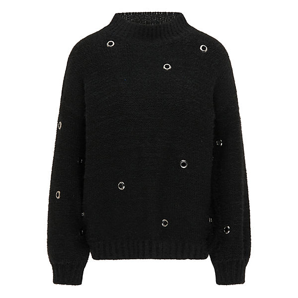 Bekleidung Pullover myMo ROCKS Strickpullover Pullover schwarz