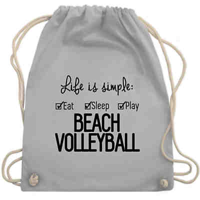 Volleyball Geschenke Zubehör - Turnbeutel - Life is simple Beachvolleyball - Turnbeutel für Kinder
