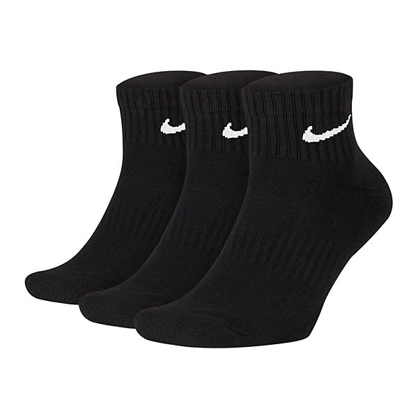 Unisex 3er Pack Sportsocken - Everyday, Cotton Cushioned Ankle, einfarbig Socken