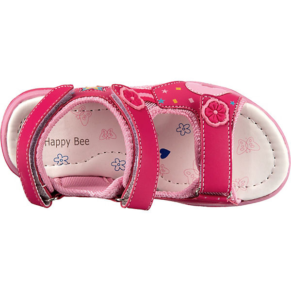 Schuhe Klassische Sandalen Happy Bee Sandalen für Mädchen fuchsia