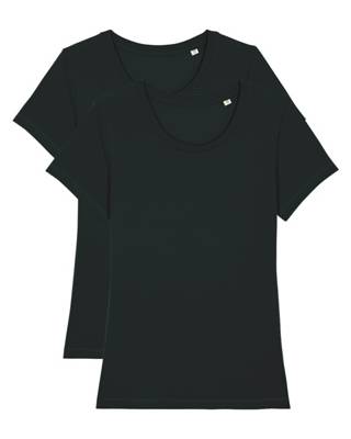 wat? APPAREL T-Shirt 2er Pack Expresser Basic Standard Colors T-Shirts schwarz