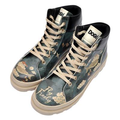 Dogo Shoes, DOGO Adriana Fly Freely Klassische Stiefel, blau mirapodo