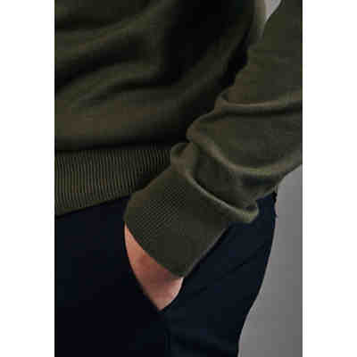 Pullover V-Neck Regular Langarm Uni Pullover