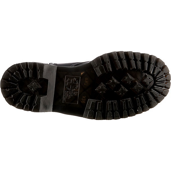 Schuhe Schnürstiefeletten Dr. Martens Vegan Jadon II Mono Plateau Boots Unisex Erwachsene Biker Boots schwarz