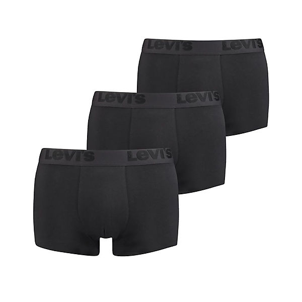 LEVIS LEVI´S Herren Trunks - Premium Trunk, Cotton Stretch, 3er Pack Boxershorts