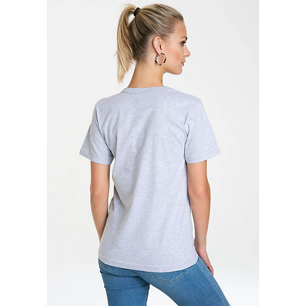 Bekleidung T-Shirts Logoshirt® Logoshirt Print T-Shirt grau-kombi