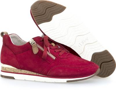 gabor red court shoes