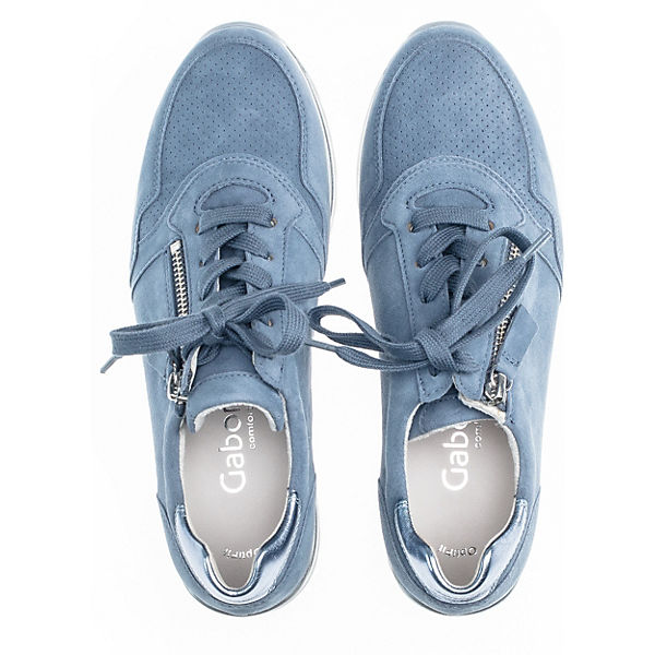 Schuhe Sneakers Low Gabor Sneakers Low blau