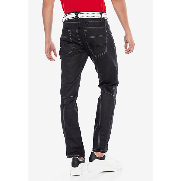 Bekleidung Straight Jeans CIPO & BAXX® Cipo & Baxx Jeanshose schwarz