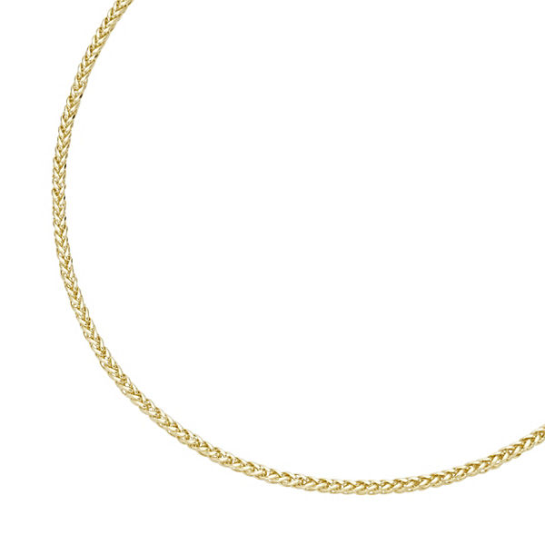 Accessoires Halsketten Luigi Merano® Luigi Merano Kette in Zopfketten-Muster Gold 585 Halsketten gold