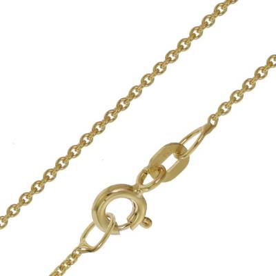 Image of trendor Halskette für Anhänger Gold 585/ 14K Rundanker-Kette 1 1 mm Halsketten gold Damen Gr. 38 0