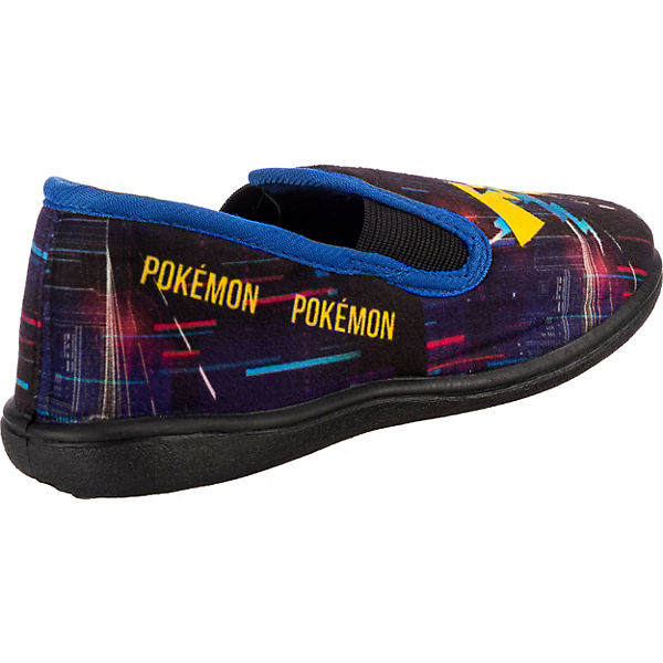 Schuhe Geschlossene Hausschuhe Pokemon Pokemon Hausschuhe PK TOKOTO für Jungen schwarz/blau