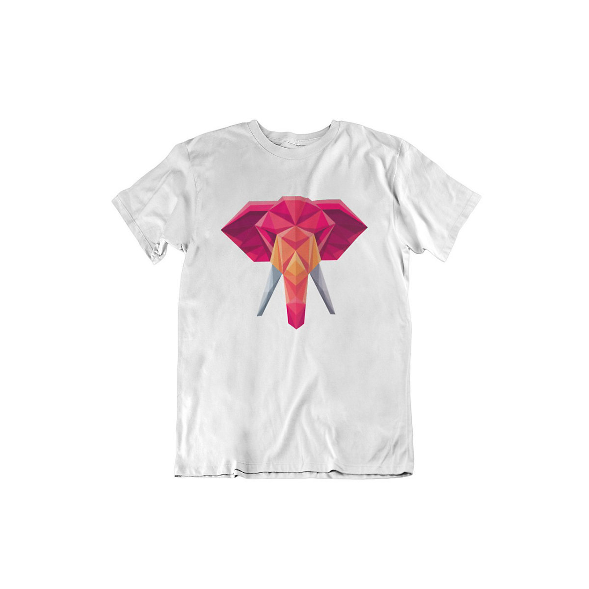 mamino Herren T Shirt -Elephant illustration T-Shirts weiß