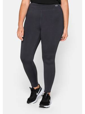 sheego Funktionsleggings Sportleggings dunkelgrau